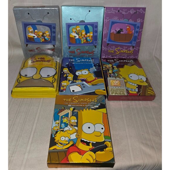 The Simpson's DVD Seasons 1 2 3679 & 10 Collector's Edition Animated Series